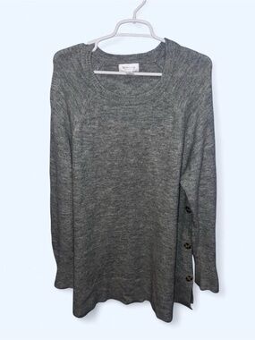 Motherhood Gray Maternity Knit Top